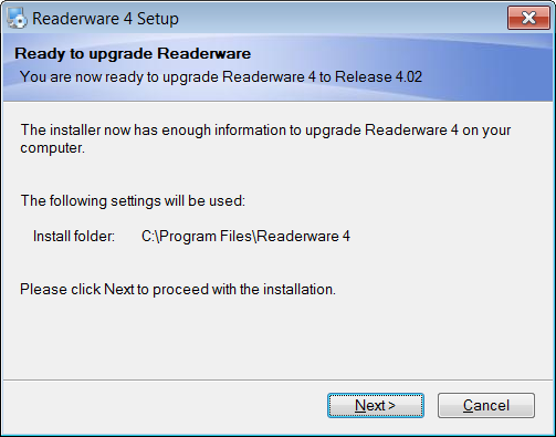 Running the upgrade installer